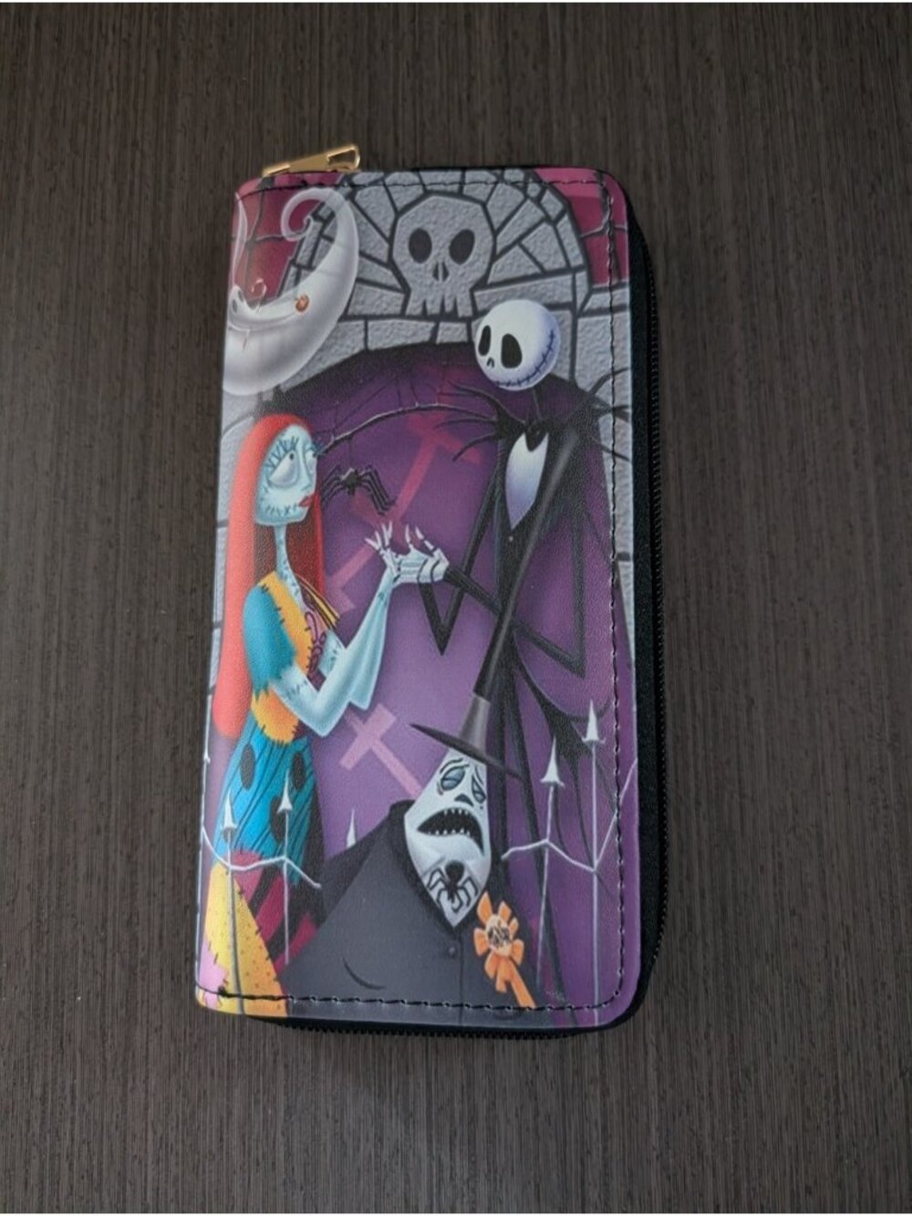 Nightmare Before Christmas Jack Skellington Zip Wallet Large Capacity Gothic